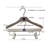 Wooden Clothes Hanger with Pants Hanger