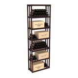 Flexible Wooden Wine Display Rack with Wheels