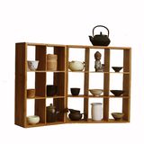 Bamboo Stackable 9-Cubecubeicals Cube Organizer Cubical Free Standing Sturdy Minimal Contemporary Simple Cubicle Shelving Unit Organizing Cube Floor Organizers