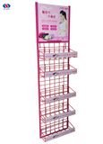 China Manufacturer Pink Iron Display Rack for Sanitary Towel