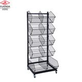 Wire Basket Display Rack Store Display Stand Storage Cage