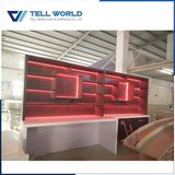 Commercial Furniture RGB LED Insert Back Shelf Cabinet Design