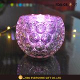 Crystal Bubble Glass Tealight Candle Holder