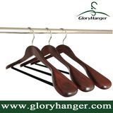 Luxury Wooden Suit Hanger with Wood Velvet Bar