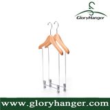 Suit Display Wooden Hanger with Pant Rack for Clothes Shop