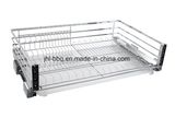 Stainless Steel Cupboard Basket Enduring 500000times Push and Pull