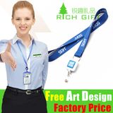 Europe Promotional Belt Eco-Friendly Satin Lanyard for Cup/Glass Holder