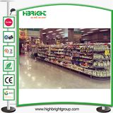 Metal Gondola Half Round Shape Supermarket Shelf
