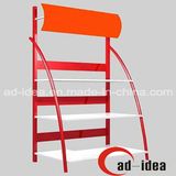 Lubricating Oil Metal Floor Display Stand Display Rack with Logo