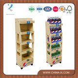 Retail Wood Rack for Coke Glass Bottles