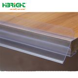 Good Quality Plastic Display PVC Price Tag/ Label Sign Holder Shelf Talker for Wood/Glass