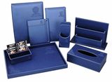 High Quality Customized Bill Folder Leather Product Sky Blue Series