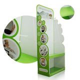 Pop Cardboard Peggable Display, POS Floor Display, Pallet Display, Store Rack