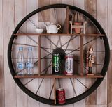 Cheap Home Furniture Home Decorative Rustic Metal Wood Wall Shelf
