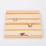 4 Lines Wooden Finger Ring Display Plateform