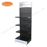 Metal Pegboard Hardware Tool Display Shelf Rack with Hooks