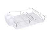 Steel Rack with Plastic Tray Kitchen Shelf Dish Drainer
