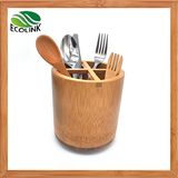 Rotatable Bamboo Utensil Holder /Bamboo Kitchen Utensil Organizer