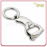 New Design Foot Shape Nickel Plated Bottle Opener Keychain