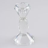 Clear Color Crystal Glass Candle Holder for Decoration
