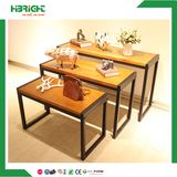 Revolving Wooden T-Shirt Display Rack