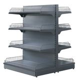 Double Sides Four Tier Metal Supermarket Shelf (HY-11)