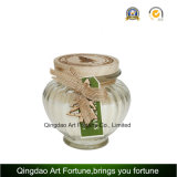 Shaped Clear Glass Jar Container with Wooden Lid for Home Decoration Supplier