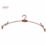 Luxury Custom No Slip Gold Metal Lingerie Underwear Hanger with Clips