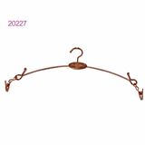 Luxury Custom No Slip Gold Metal Lingerie Underwear Hanger with Clips