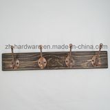 High-Grade Beautiful Clothes Hook Wooden & Metal Board Hook (ZH-7032)