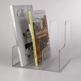 Frosted Acrylic Magazine Racks, Acrylic Book Holders with Three Tiers
