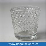 Small Dots Style Clear Glass Candle Holders
