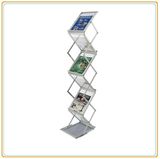 Folding Acrylic Magazine Rack Brochure Holder Display (A4)
