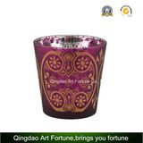 Christmas Laser Patterned Frosted Glass Candle Holder