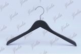 Wooden Shirt Hanger with Shiny Chrome Hook, Wholesaler