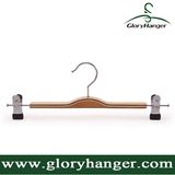 Wholesale Cheap Household Plywood Pant Hanger with Two Clip
