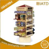 Four Sides Wooden Storage Display Rack for Drink/Eyewear/Lens/Sunglasses