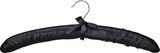 Black Satin Hanger with Wood Core
