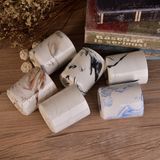 Marble Finished Custom Design Ceramic Candle Holders
