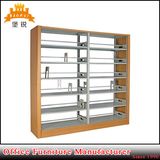 Metal Side Cloume 6 Adjustable Layer School Library Bookshelf