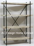 4 Tier Antique Vintage Decorative Wooden/Metal Shelf Bracket