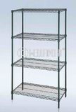 Green Epoxy Metal Wire Shelving Rack for restaurant Kitchen Equipment