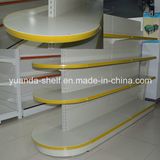 Half Round Gondola Style Supermarket Goods Display Metal Shelf
