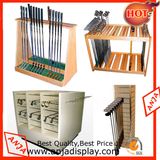 Wooden Stationary Golf Club Display Stand for Shop