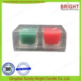 European Glass Candle with PVC Lid