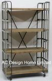 4 Tier Antique Vintage Decorative Wooden/Metal Shelf Organizer
