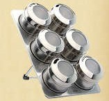 Stainless Steel Magnetic Spice Rack (CL1Z-J0604-6I)