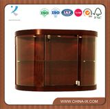 Curved Glass Wall Mounted Curio Display Case