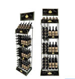 New Design Floor Standing Commercial Wine Metal Display Rack