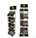 New Design Floor Standing Commercial Wine Metal Display Rack